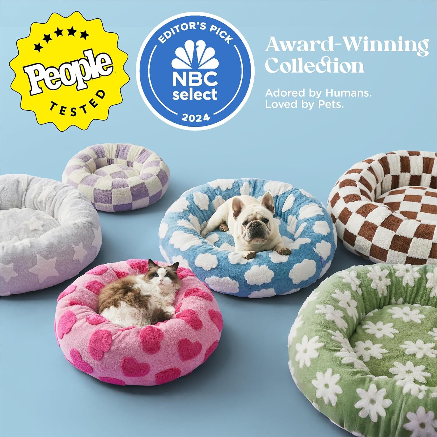 PETGROVE™ Cozy Donut Pet Bed