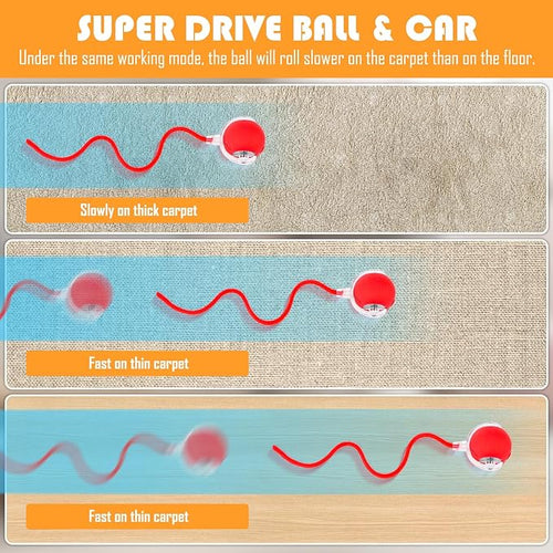 Petgrove SmartRoll: Interactive 360° Pet Ball