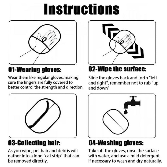 PETGROVE™ - Pet Hair Cleaning Gloves