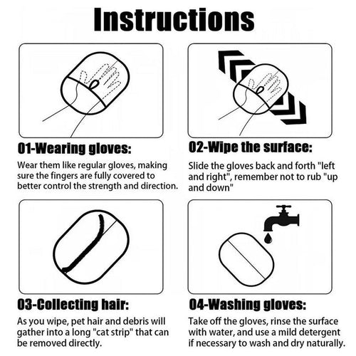 PETGROVE™ - Pet Hair Cleaning Gloves